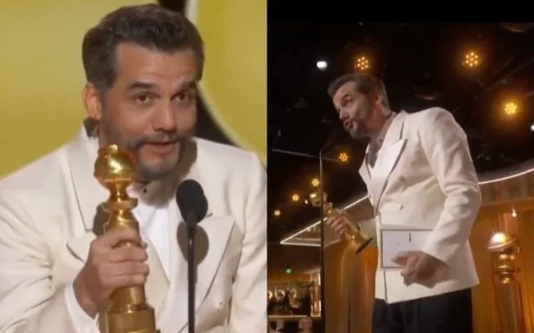 Superstição: Com santinho de Fernanda Torres não mão Wagner Moura é o vencedor de melhor ator por 'O agente secreto'