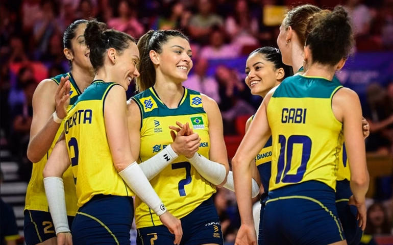 Seleção feminina amplia freguesia sobre a Alemanha e faz semifinal com Japão na Liga das Nações