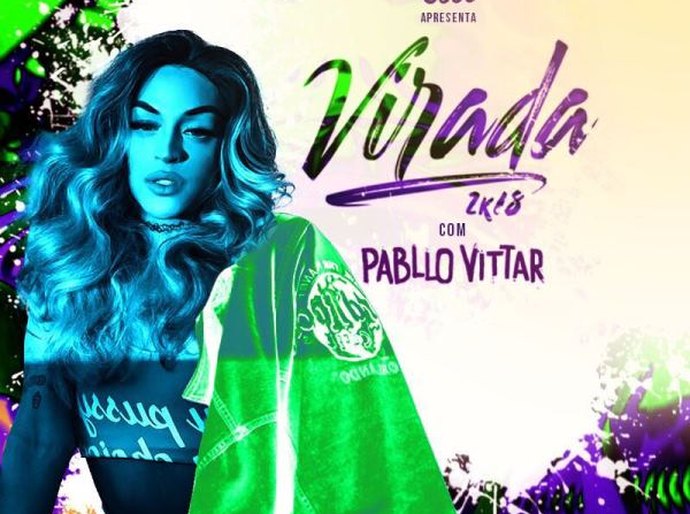 Pabllo Vittar é atração principal do Réveillon Virada 2018