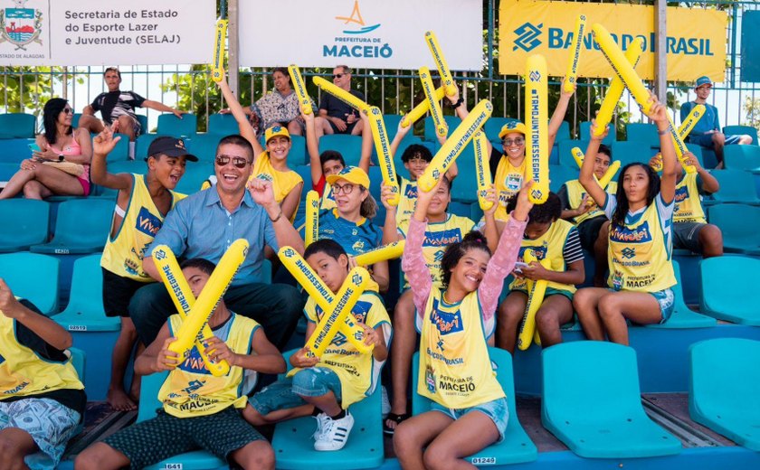 Estudantes de escolas públicas conhecem Circuito Brasileiro de Vôlei de Praia