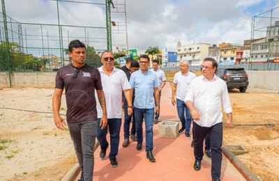 Complexo poliesportivo do Parque Ceci Cunha, em Arapiraca, será inaugurado com Bello Soares e Falcão, os Reis do Futevôlei e Futsal