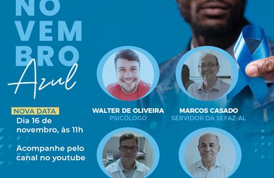 Sefaz prorroga live de incentivo à prevenção ao câncer de próstata para o dia 16 de novembro