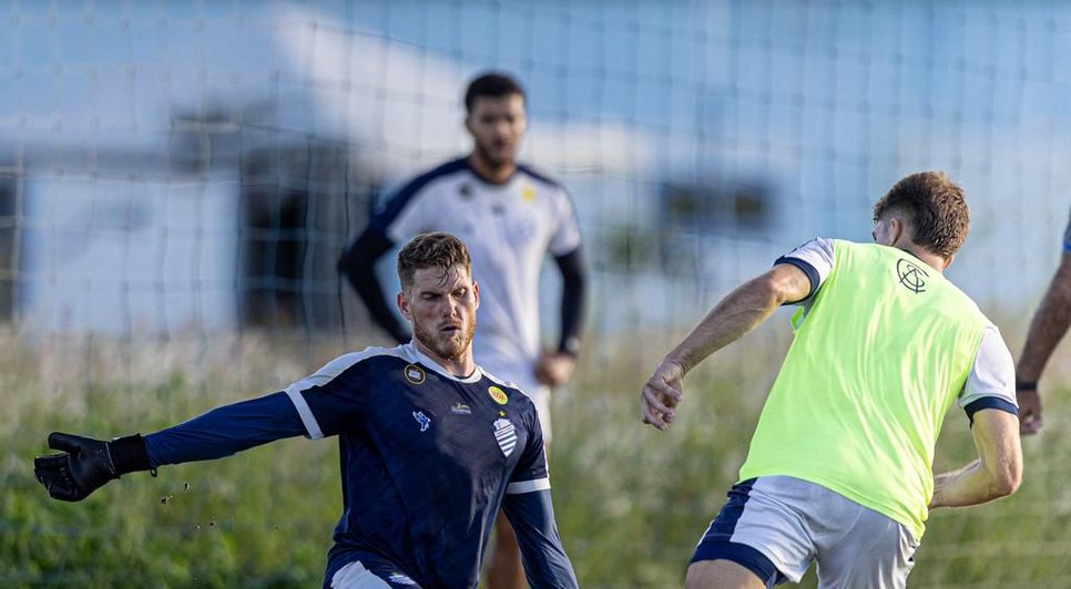 Wellerson no treino do CSA desta quarta-feira (29) / Foto: ASCOM CSA