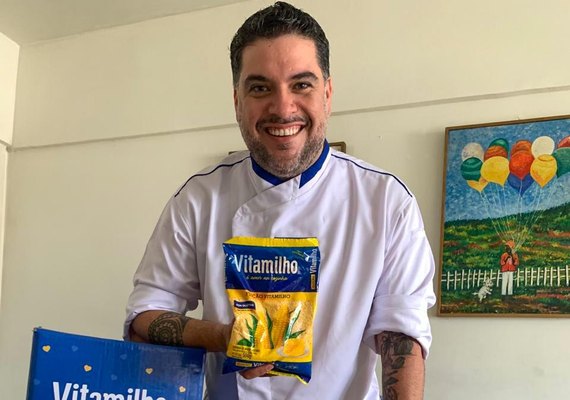 Chef Rapha Vasconcellos prepara receitas com produtos Vitamilho