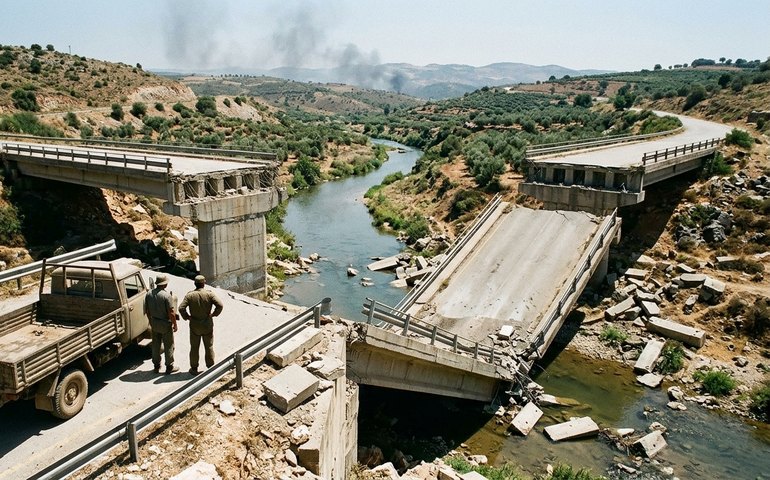 Israel intensifica ataques e destrói ponte estratégica no sul do Líbano