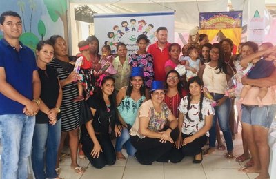 Palestra marca encontro com as gestantes atendidas pelo programa Criança Feliz em Anadia   