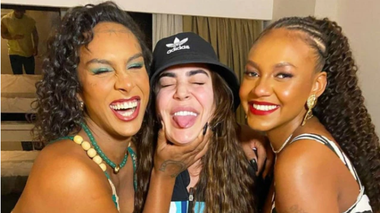 Fora do ‘BBB’, Linn da Quebrada, Naiara Azevedo e Jessilane se reencontram no Rio