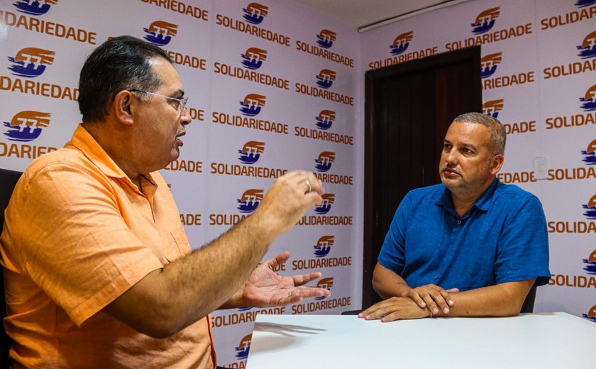 Em nova visita a Alagoas, presidente nacional do solidariedade, Eurípedes Júnior, reafirma seu apoio aos pré-candidatos