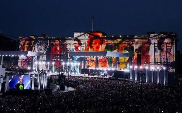 Como foram os shows musicais em homenagem à rainha Elizabeth II