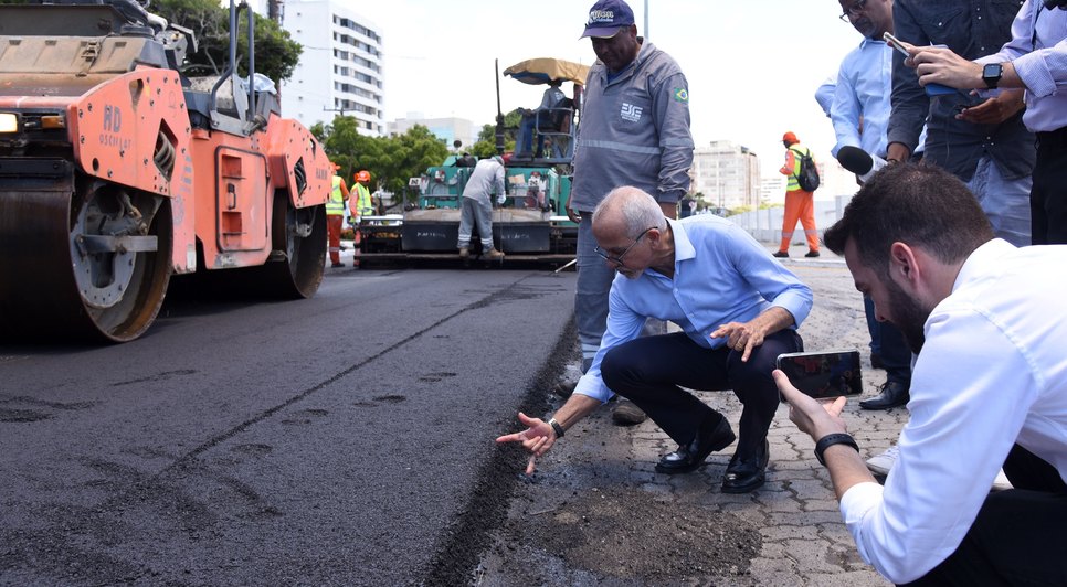 OBRAS NA AVENIDA BEIRA MAR / Foto: Ana Lícia Menezes/PMA