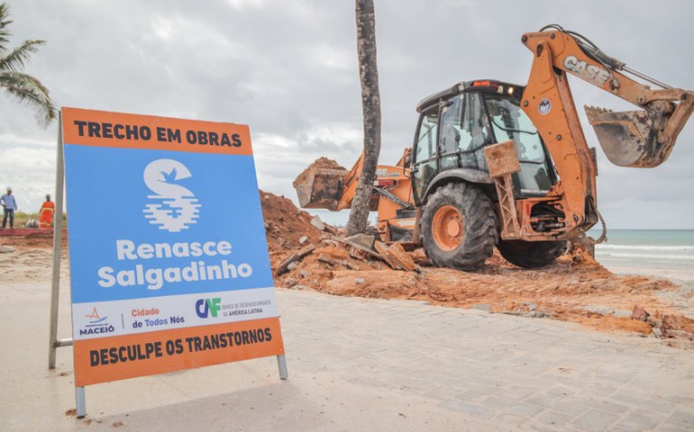Renasce Salgadinho: Prefeitura de Maceió inicia etapa de reurbanização de espaços de convivência na praia da Avenida