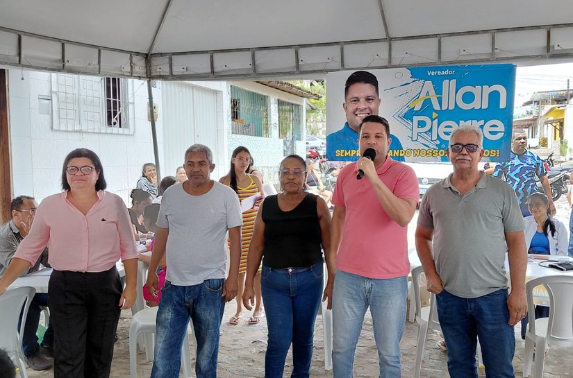 Na Santa Lúcia, vereador Allan Pierre promove Gabinete de Rua e reforça compromisso para lutar por calçamento de Ruas na comunidade