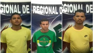 TRIO QUE ROUBOU MÉDICA / Foto: SSP