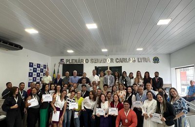 Prefeito George Clemente dá posse aos Conselheiros Municipais de Saúde de São Miguel dos Campos