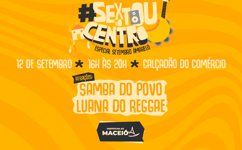 Sextou no Centro leva música e ações de saúde ao Calçadão do Comércio