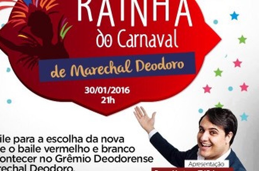 Abertas as inscrições para concurso da rainha do carnaval de Marechal