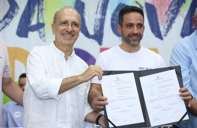 Prefeito Ronaldo Lopes recebe governador Paulo Dantas e juntos anunciam novas obras para Penedo