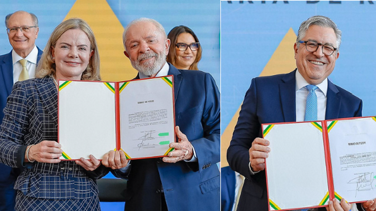 Alexandre Padilha assume como novo chefe da Saúde e Gleisi Hoffmann das Relações Institucionais