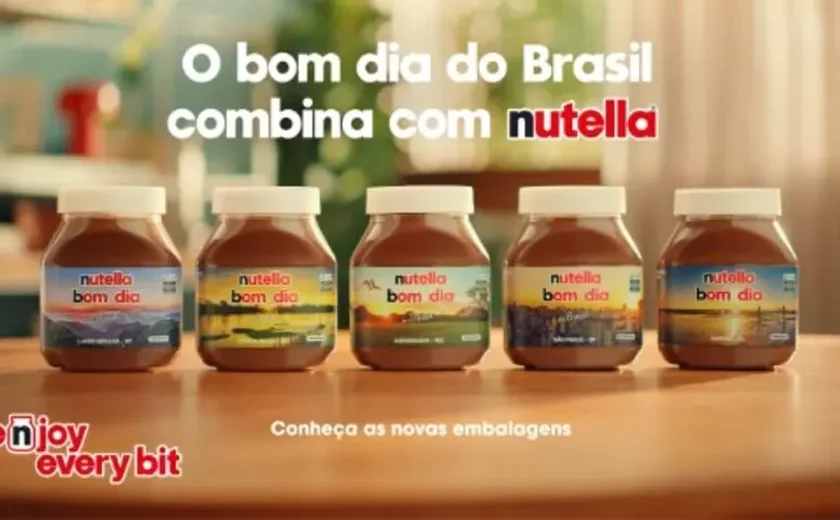 Edição especial da Nutella celebra belezas naturais do Brasil