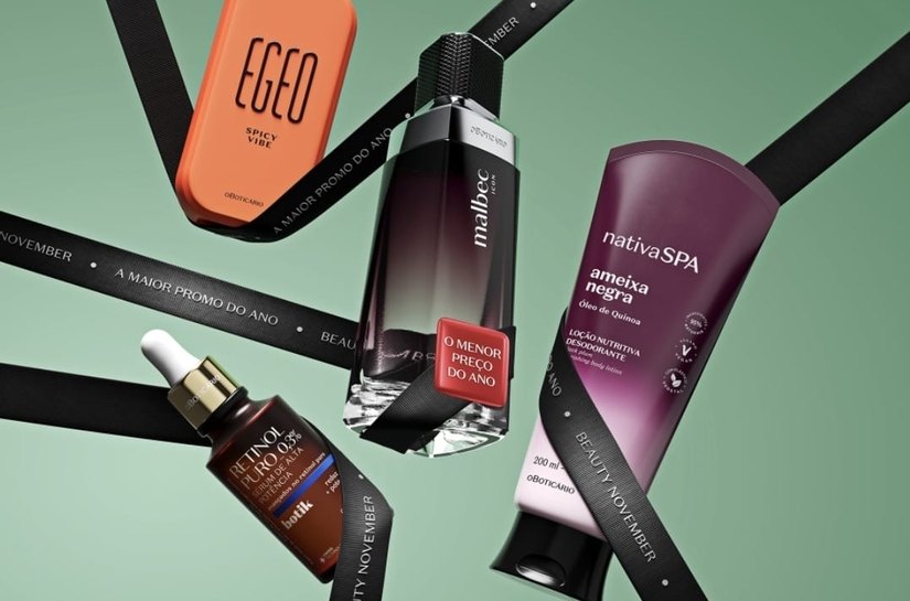 A Beauty November chegou: O Boticário lança Central de Carrinhos Abandonados em campanha com descontos de até 70% na maior promoção do ano