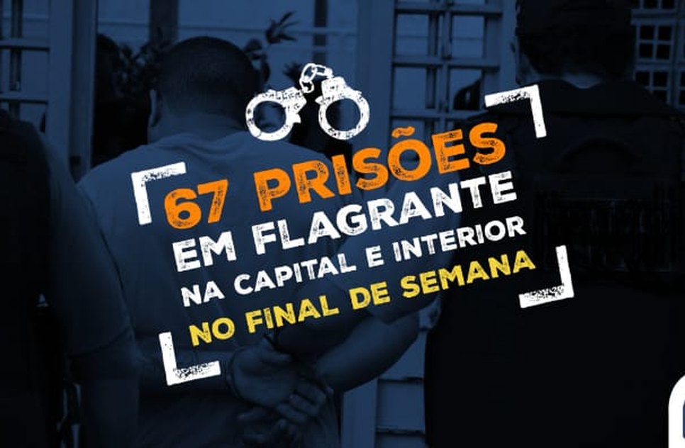 67 prisões em flagrante / Foto: SSP/SE
