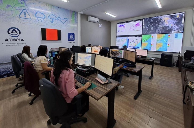 Semarh emite alerta para ventos fortes no Litoral e Baixo São Francisco de Alagoas