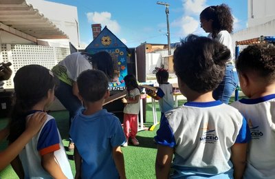 Gigantinhos Poço comemora aniversário com ações de cidadania e saúde para comunidade escolar