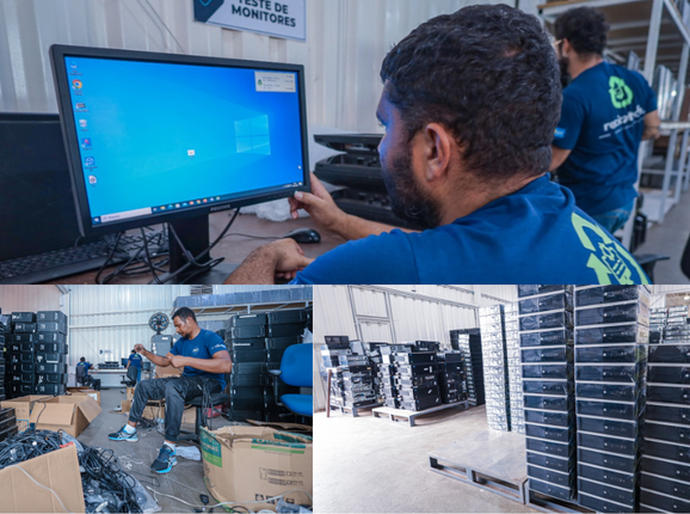 Ministério das Comunicações recebe doação de 1,5 mil computadores para programa de inclusão digital
