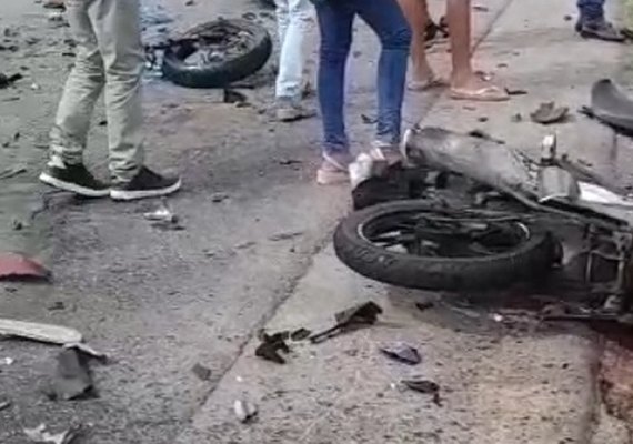 Colisão entre motos deixa dois mortos na AL-210, em Viçosa