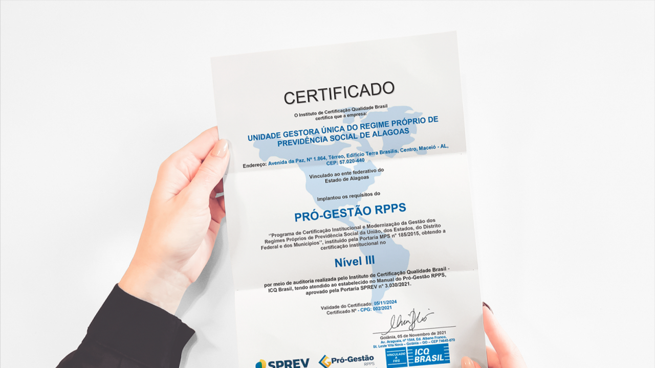 Alagoas é o 1º estado do país a obter nível mais avançado de certificação nacional no pró-gestão