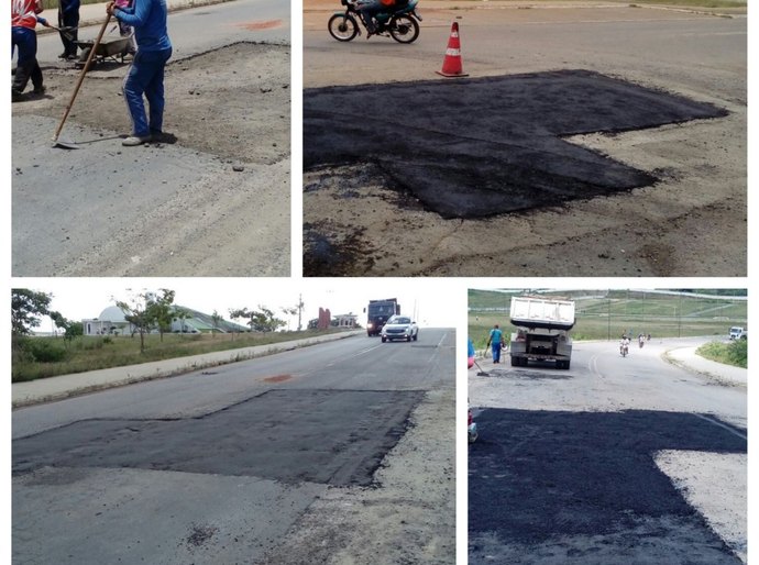 Prefeitura faz manutenção de pavimentação em vias de bairros e zona rural de Arapiraca