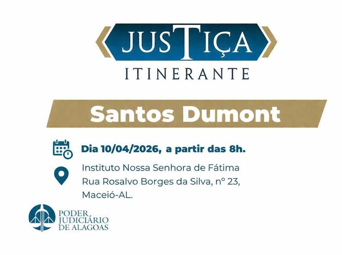Moradores do Santos Dumont serão beneficiados pela Justiça Itinerante nesta sexta (10)
