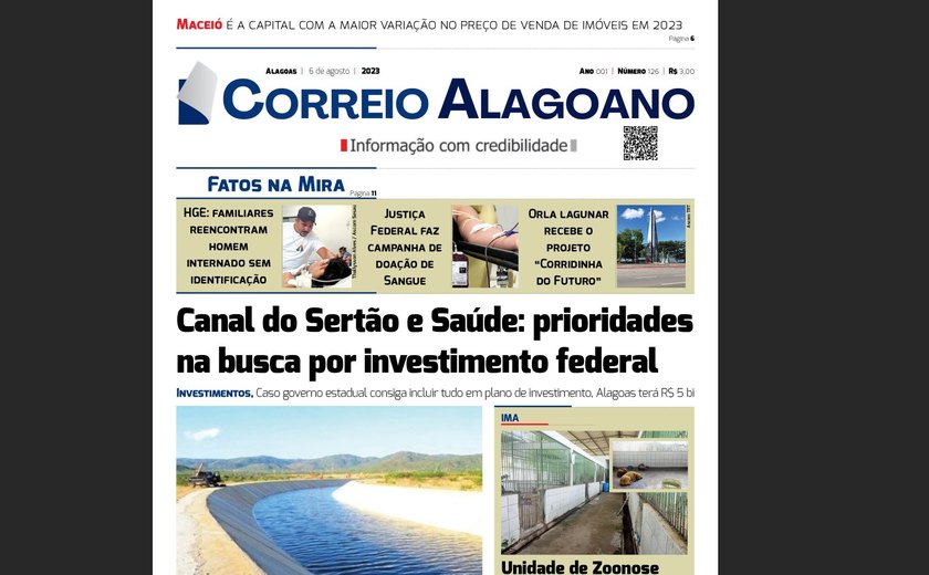 Canal do Sertão e Saúde: prioridades na busca por investimento federal