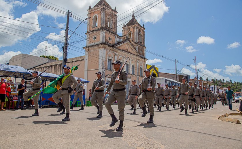 9ª Companhia de Polícia Militar Independente celebra 1º aniversário com solenidade e desfile militar