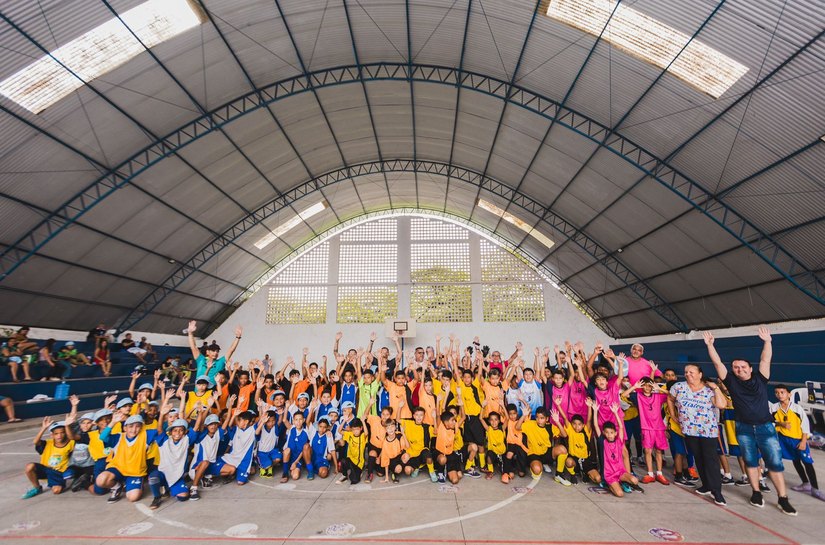 Estudantes da rede municipal participaram da segunda rodada de campeonato de futsal