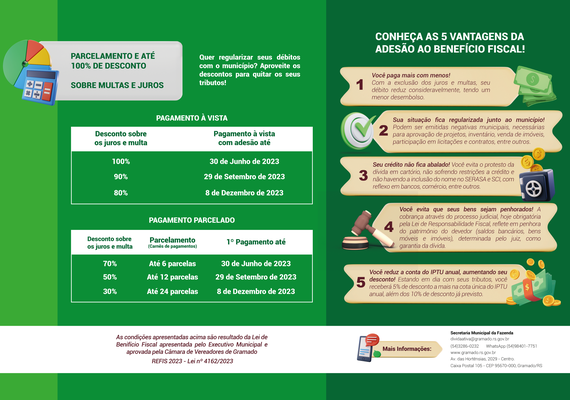 Programa de Recuperação Fiscal inicia hoje em Gramado