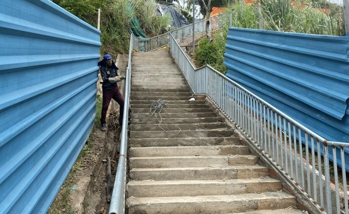 Obras em andamento no Vale do Reginaldo