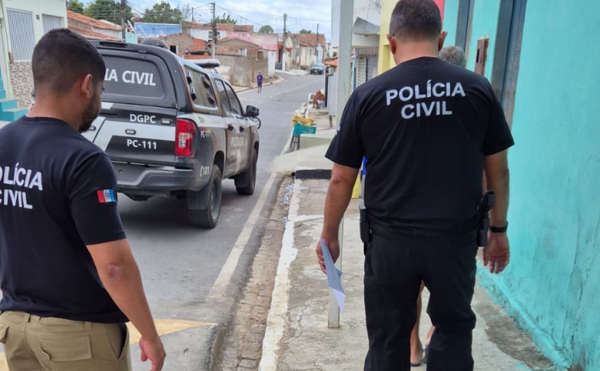 Polícia cumpre mandados de prisão em três municípios do Sertão de Alagoas