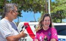 Cibele Moura participa de evento da PM em homenagem ao Dia da Mulher na orla de Maceió