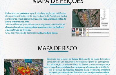 Pinheiro: veja diferença entre Mapa de Feições e Mapa de Risco