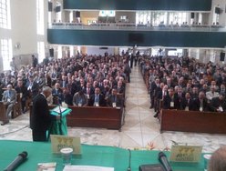 Pr. Neco prega para centenas de obreiros em convenção paulista