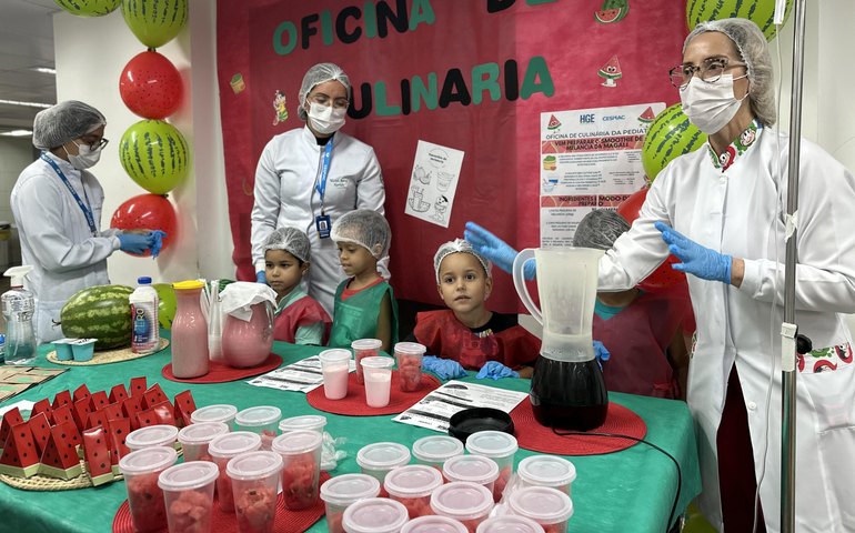 Hospital Geral do Estado promove Oficina de Culinária na Pediatria