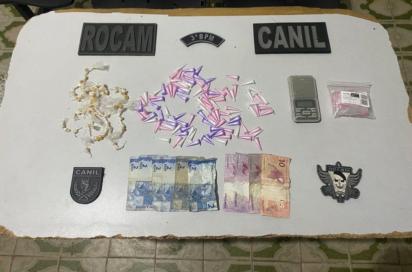 PM-AL apreende drogas após denúncia anônima em São Miguel dos Campos