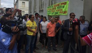 manifestação taxistas / Foto: aline aragão