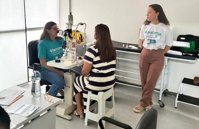 Ação contra o glaucoma atende servidores no Fórum de Arapiraca