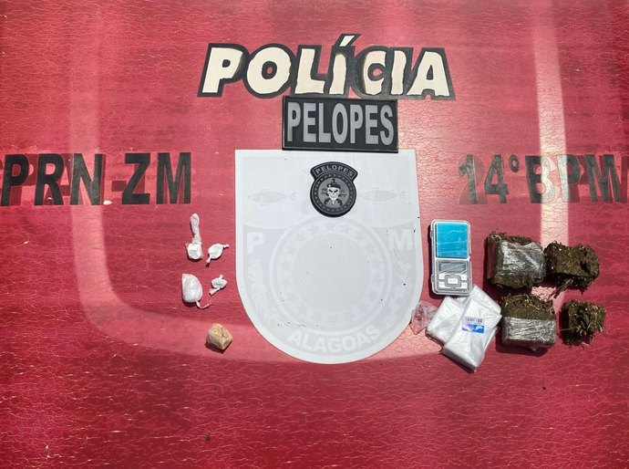PM apreende drogas e arma de fogo em ações de combate ao crime no interior do estado
