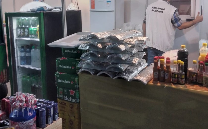 Vigilância Sanitária fiscaliza venda de alimentos e bebidas durante Expoagro