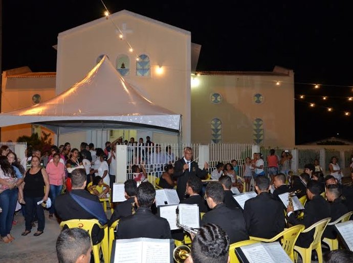 George Clemente participa da festa de Nossa Senhora de Fátima
