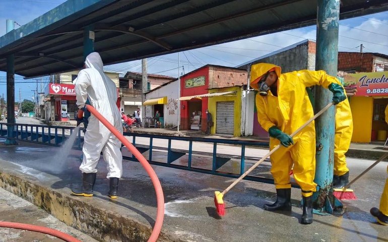 Prefeitura mantém ações de desinfecção para prevenir a covid-19