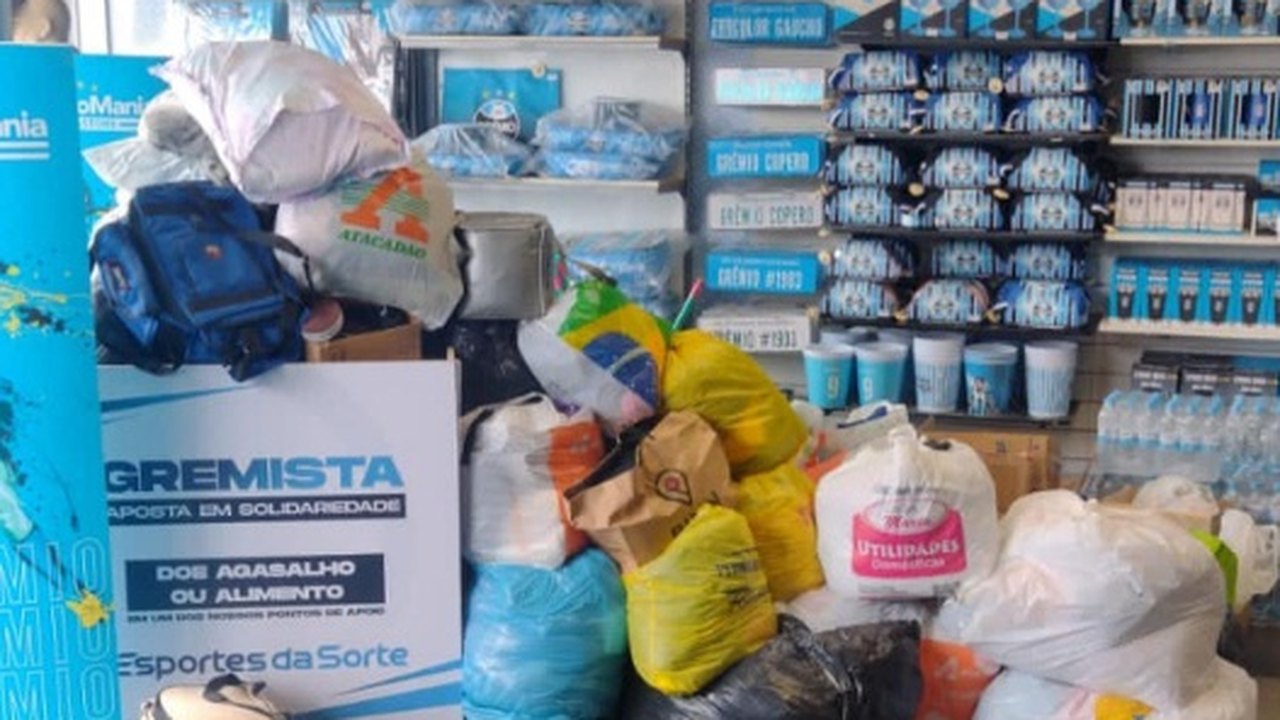 Grêmio e Inter se unem em campanha de doações às vítimas das enchentes no Sul